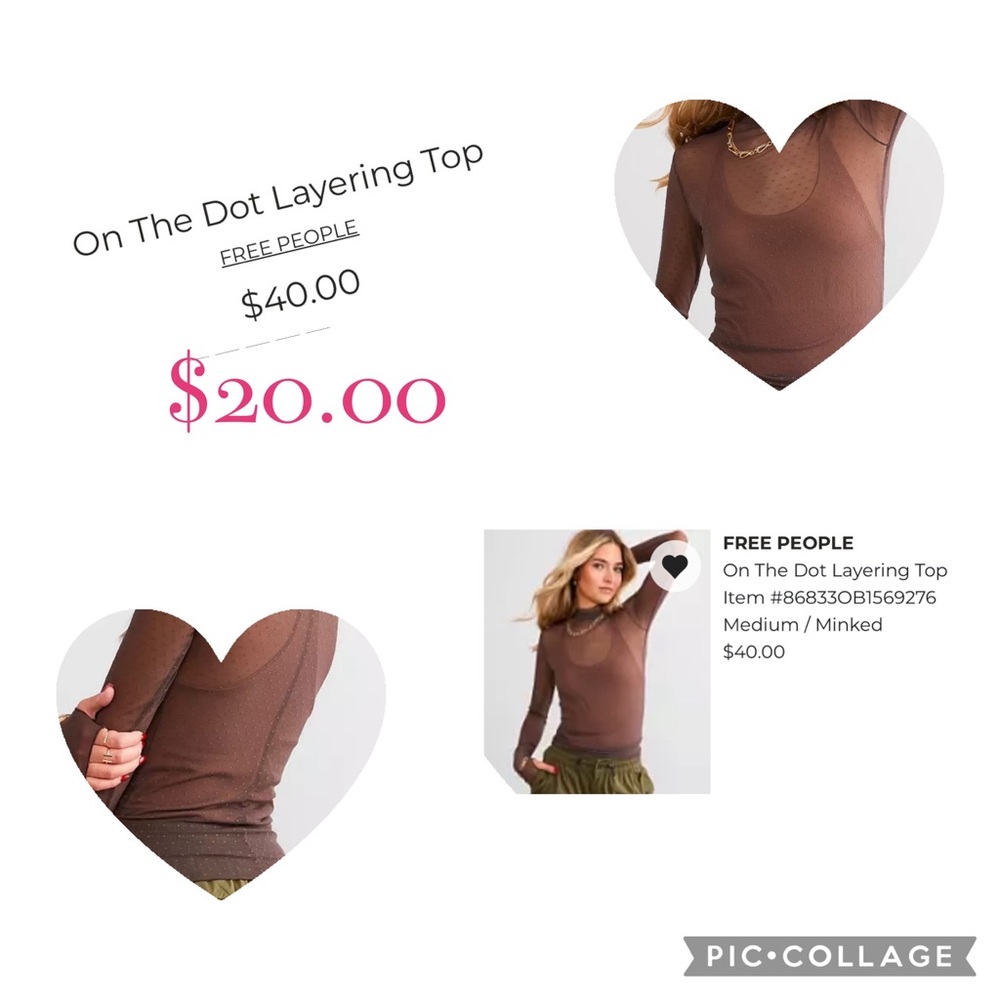 Free People Brown Layering Top